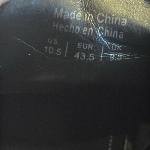 Aldo Elas black leather cap toe lace up dress shoes size 10 - Picture 6 of 15